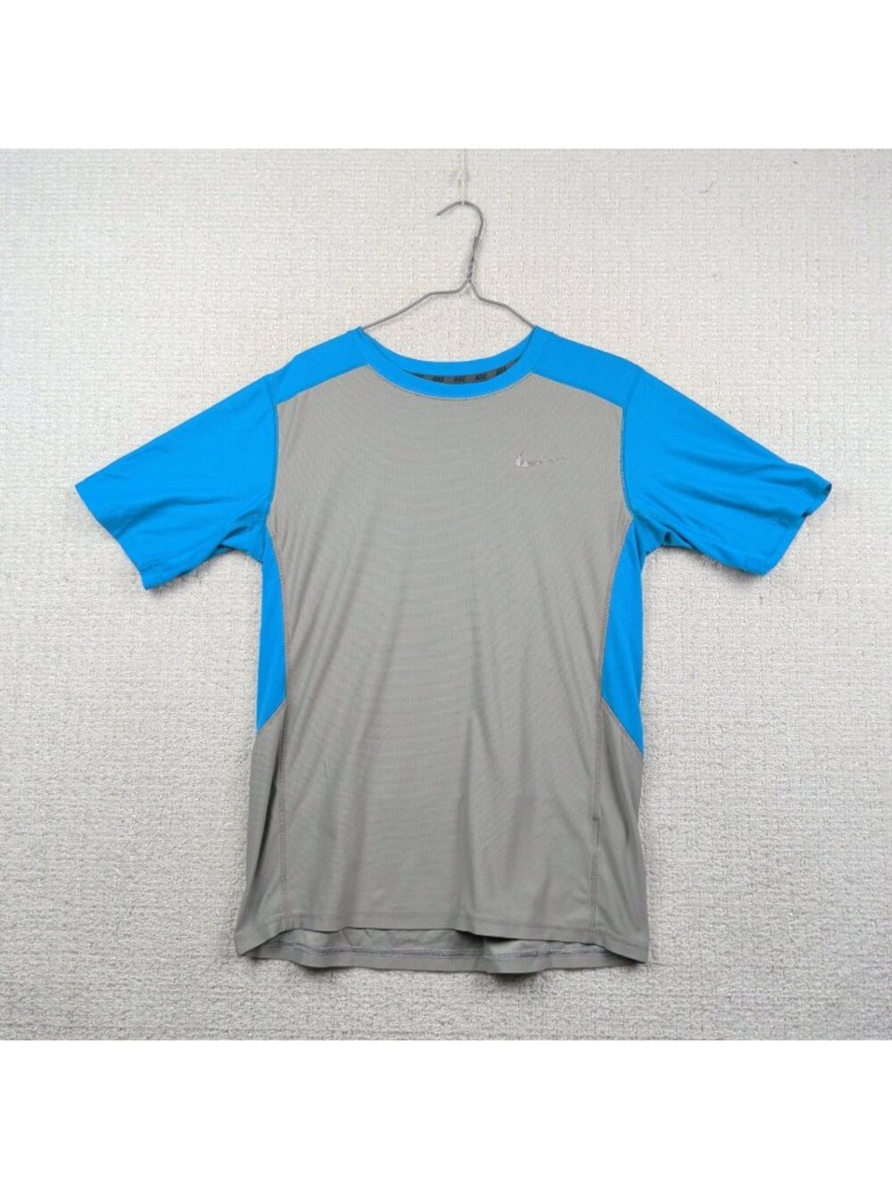 Nike Blue Color Block Dri-Fit Tee Training Running Shirt Youth Boy Sz XL (Men S)